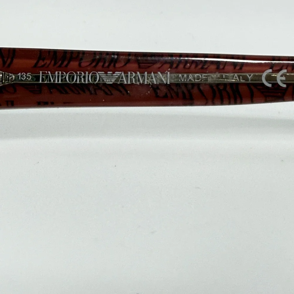 Emporio Armani EA 9261 DWC Burgundy Rectangle Eyeglasses Frames‎ Italy 21957